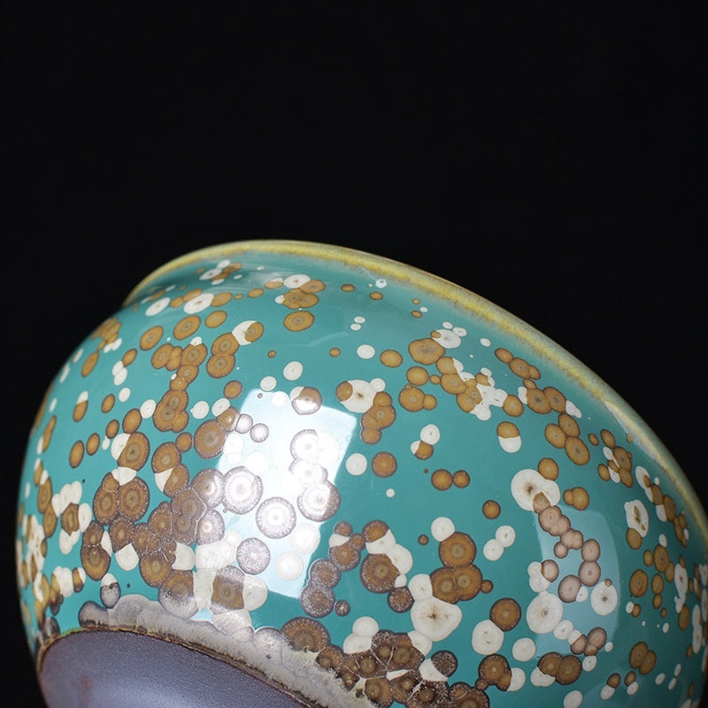 Kiln gebackene Jian Zhan Teacup Kung Fu Tee Set Haushaltstee Tinte Tasse