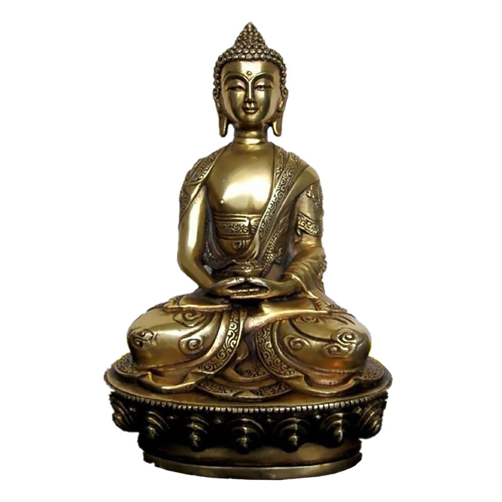 Reines Kupfer Amitabha Buddha Statue -Ornamente