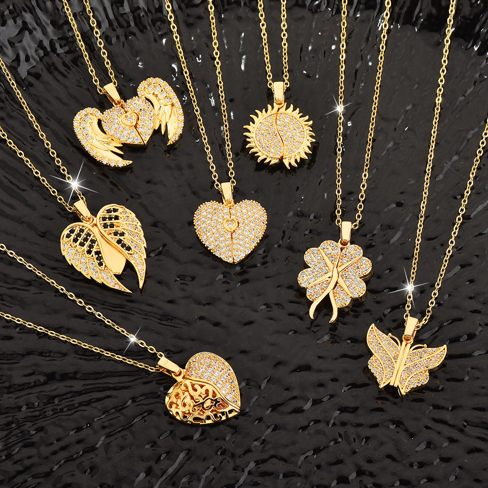 Personalisierte Namensherz-Halskette mit individuell graviertem Anhänger