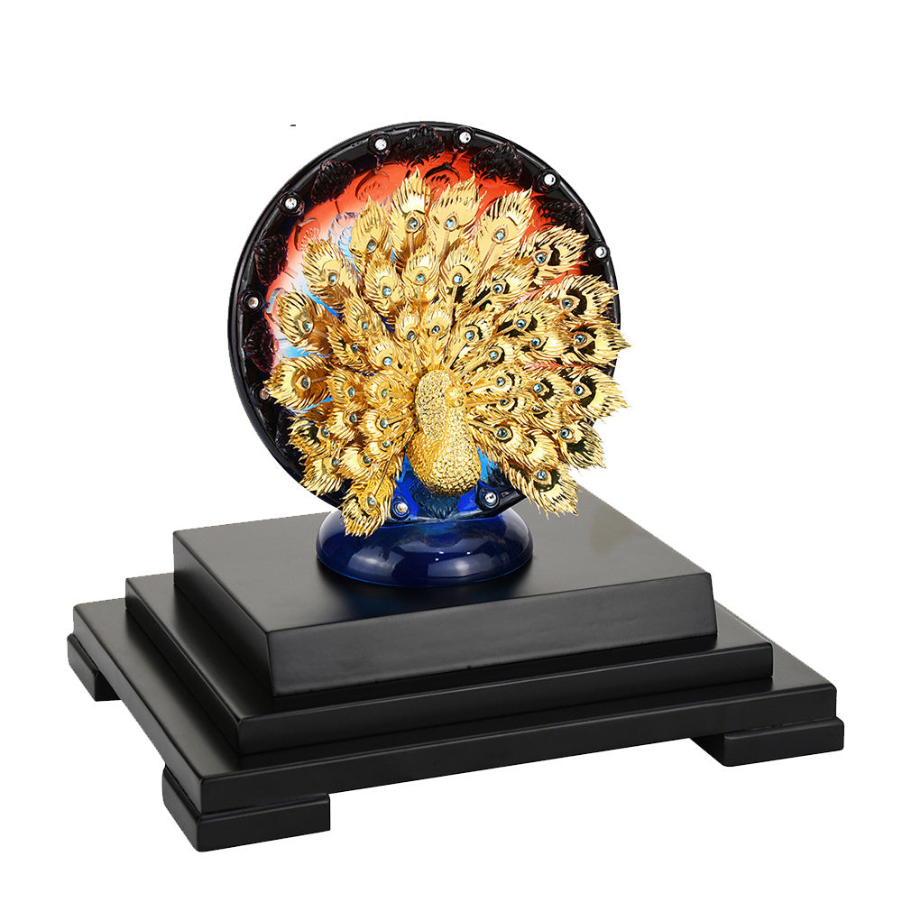 Eröffnungshäuserwarming goldener Folienschmuck Geschenkverzierung