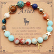 Zodiac Bracelet with Natural Agate & Shoushan Stone 12 Constellations-2
