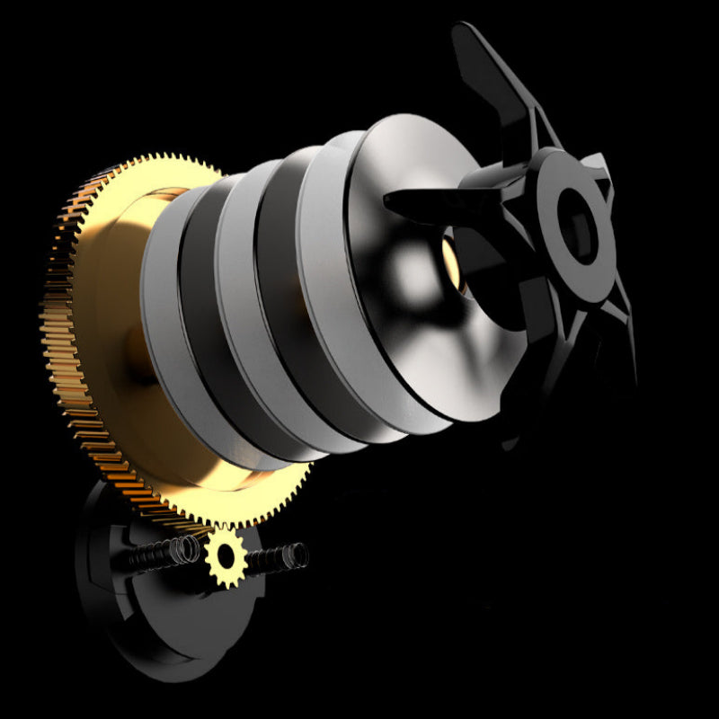 Magnetic brake casting reel with 8KG force and alloy body