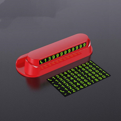 Luminous Temporary Parking Card Car Phone Number Card Plate Car Accessories
