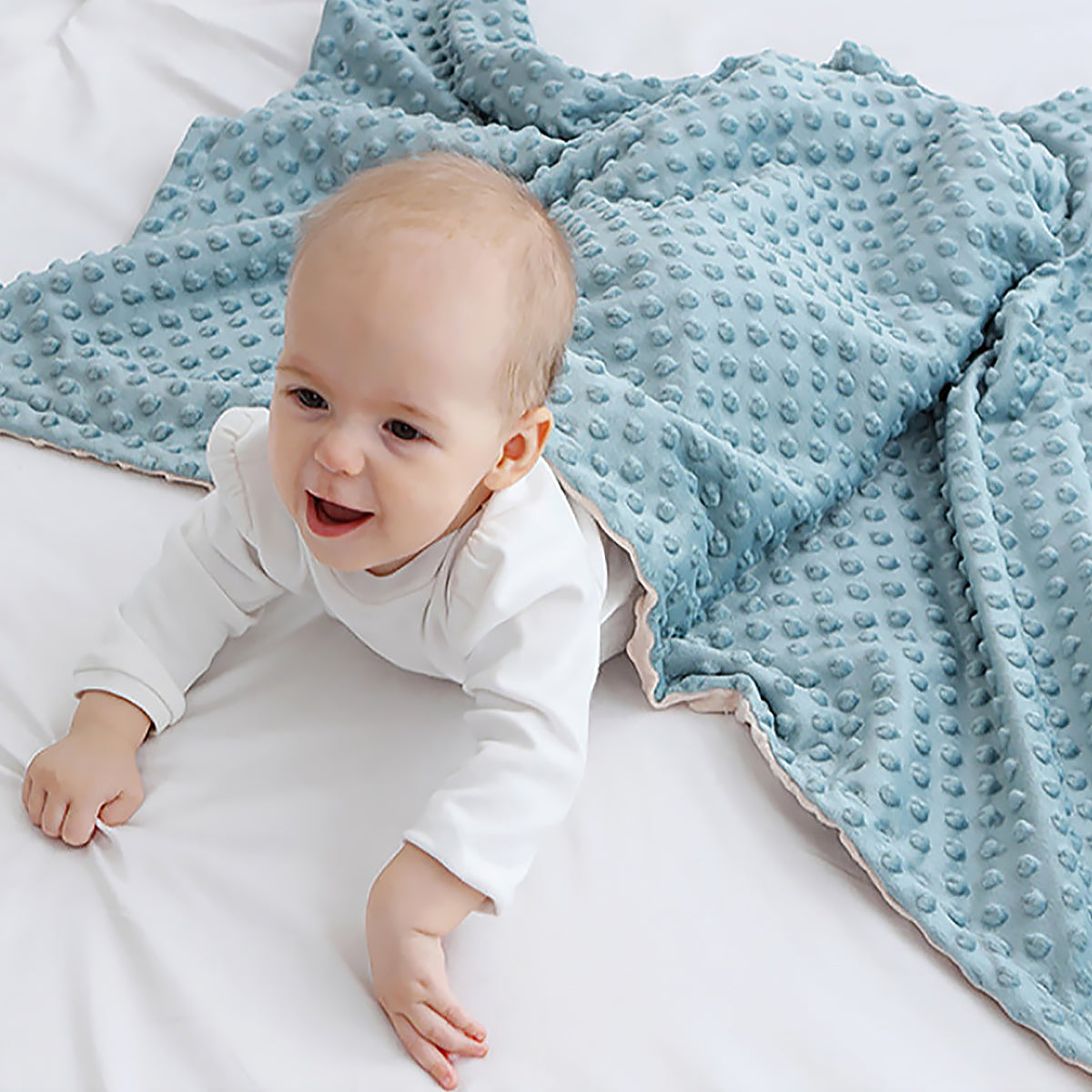 Soft Fleece Baby Blanket Double Layer Newborn Blanket-3