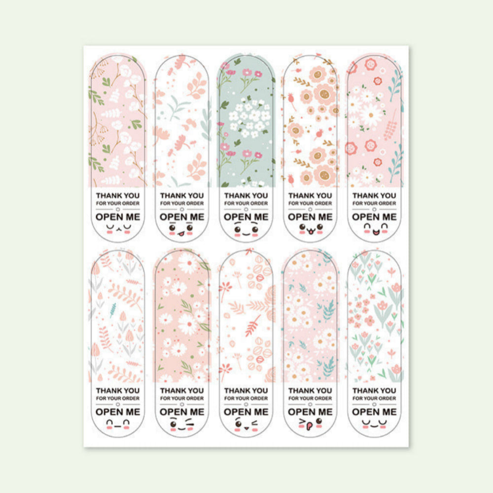 Cute Gift Wrap Sticker Adhesive Sticker Packaging Stickers