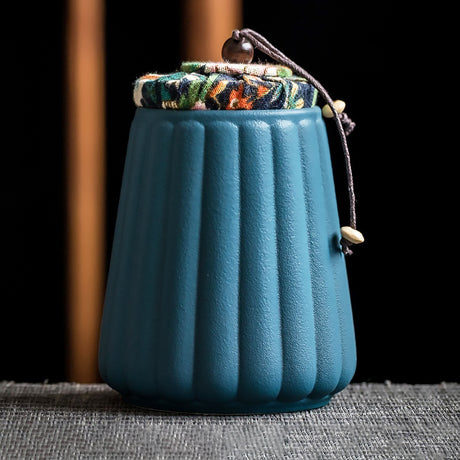 Chinese Ceramic Tea Jar Retro Glaze Kiln Sealed Canister Gift-10