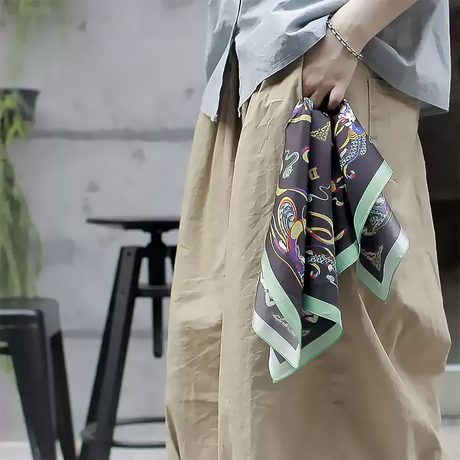 Dunhuang Silk Scarf with Flying Apsaras Pattern-Video