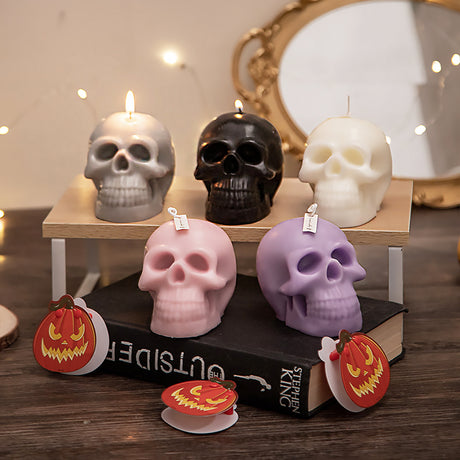 Halloween Skull Aromatherapy Candle Unique Design for Seasonal Decor-video
