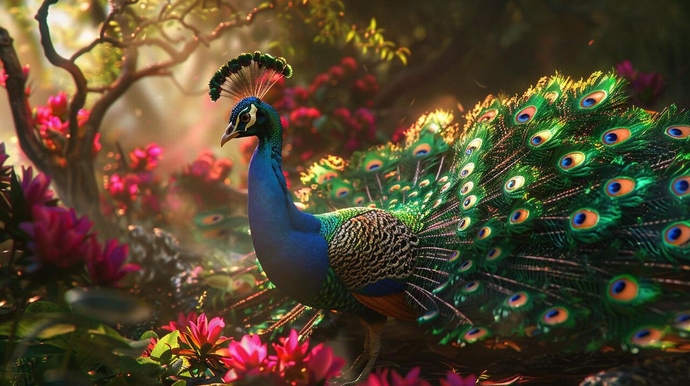 Peacock: Chinese symbol of royal honor, good fortune and wealth