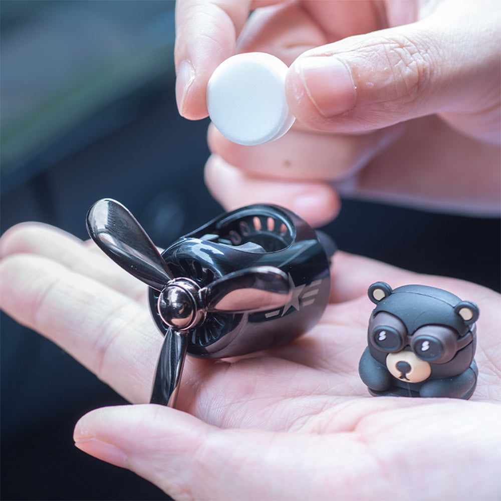 Haco Bear Car Mounted Aromatherapy Air Outlet Cartoon Solid Fragrance Car Accessories