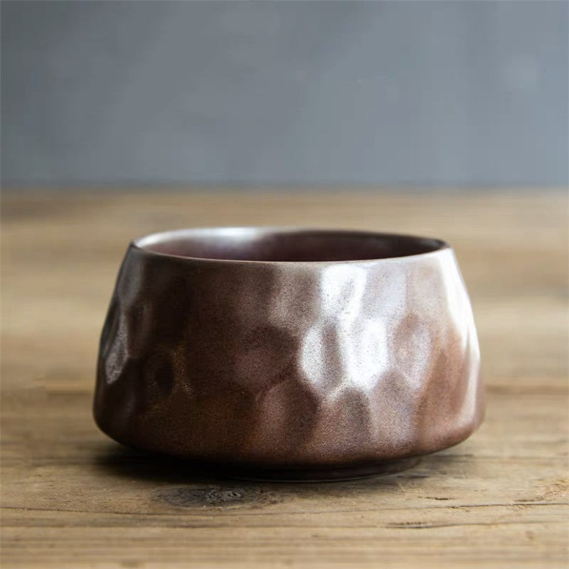 Stoneware Hammered Tea Cup Individual Single Of Kung Fu Tea