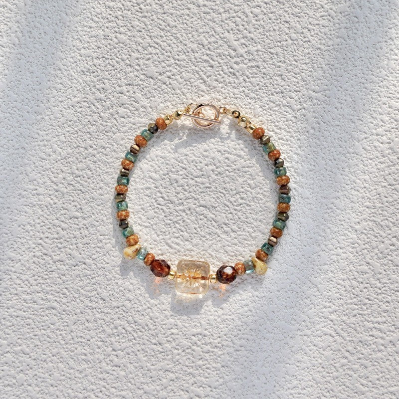 Double Circle Beaded Bracelet Niche Exquisite Bracelet