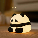 Children's Bedroom Decoration Cartoon Panda Silicone Night Lights-5