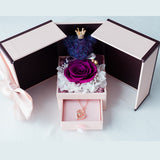 Creative Rose Eternal Flower Jewelry Box