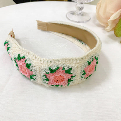 Ethnic Style Embroidery Floral Hair Band Hair Accessories-5