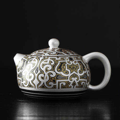 Hand-painted Silver Gilded Fengming Pot Teapot Single Teapot