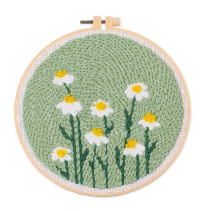 Simple Cartoon Flower Handmade Embroidery Material Kit-9