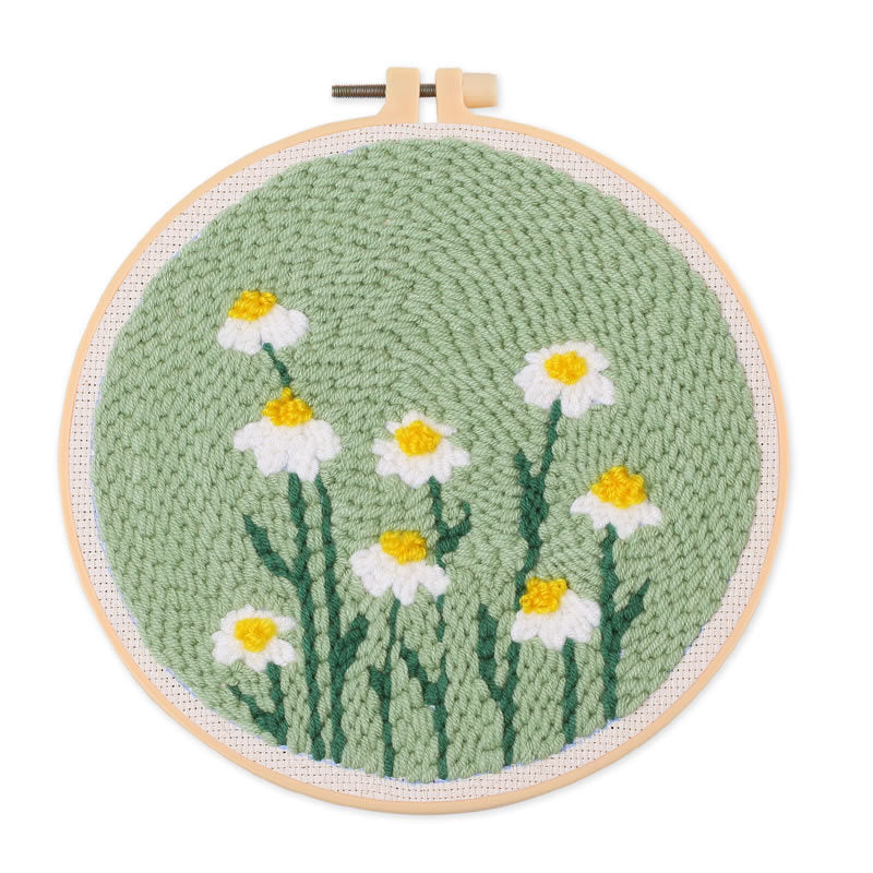 Simple Cartoon Flower Handmade Embroidery Material Kit-9