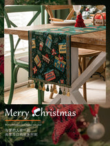 Christmas Decoration Table Runner – Festive Decoration for Holiday Dining & Living Room