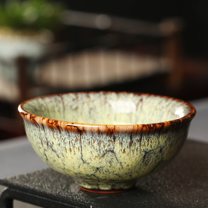 Chawan Kiln Becomes Single Cup Master Bowl Cup Home Tea Cup-7