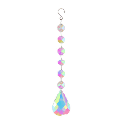Artificial Crystal Octagon Bead Pendant