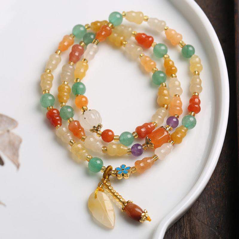 Ethnic Style Natural Jinsi Jade Bracelet Xinjiang Cinnabar Jade