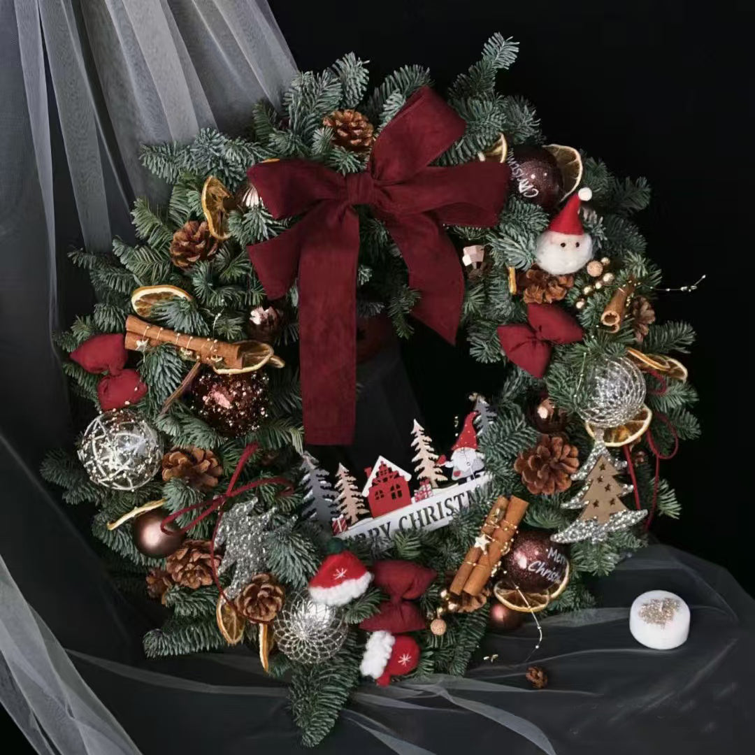 2026 New Christmas Decorative Wreath Door Hanging Holiday Gift