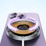 Portable 15W Magnetic Wireless Fast Charger for Smartphones-4