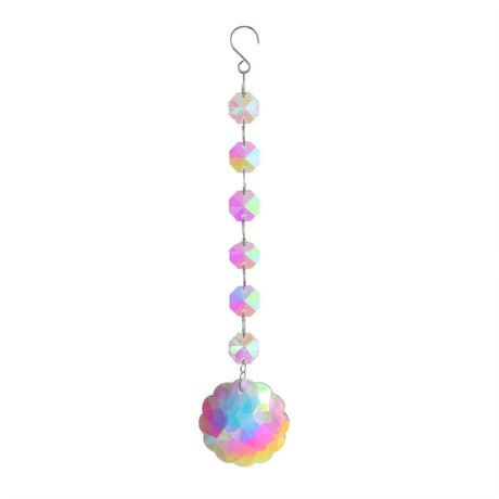 Artificial Crystal Octagon Bead Pendant