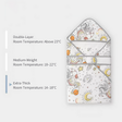 Newborn Swaddle Blanket Cotton Baby Wrap All Season-11