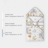Newborn Swaddle Blanket Cotton Baby Wrap All Season-11