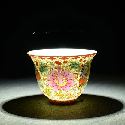 White Jade Porcelain Tea Bowl Single Master Cup