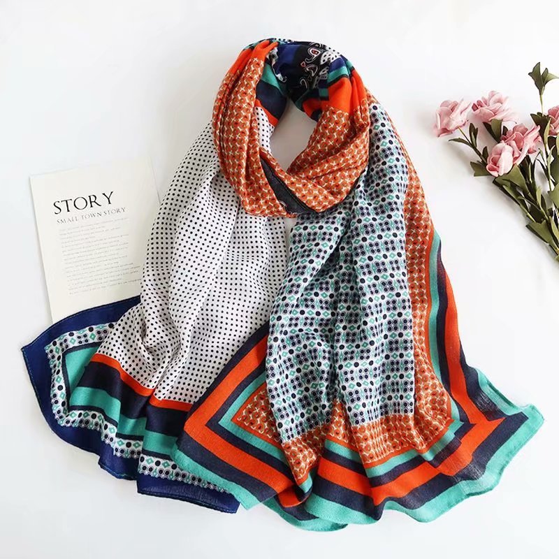 Shawl Autumn And Winter Warm British Plaid Korean Style Scarf Dual-use