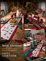 Christmas Decoration Table Runner – Festive Decoration for Holiday Dining & Living Room