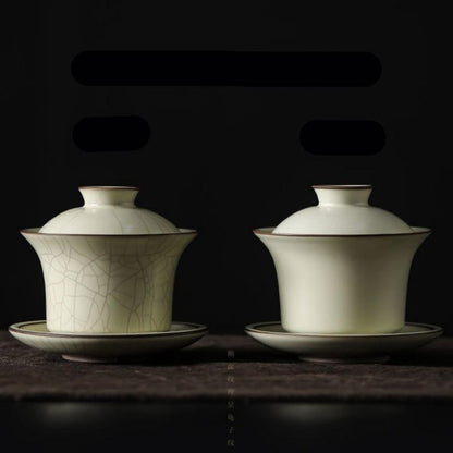 Household Porcelain Opening Film Ceramic Teapot Set