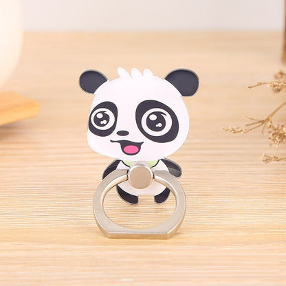 Acrylic Ring Buckle Cartoon Panda Mobile Phone Holder-9