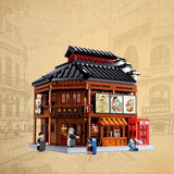 China Building Blocks Shanghai Street Scene Small Pellet Puzzle Toys