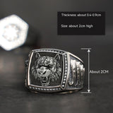 Ethnischer Stil Chinesischer Zodiac Tiger Ring