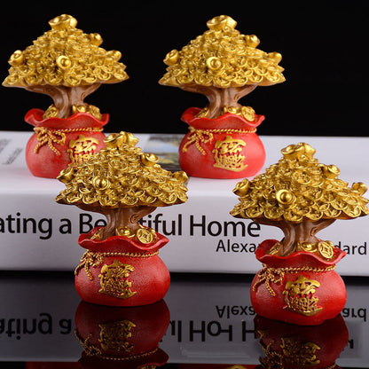 Fortune Tree Dress Up Car Home TV Cabinet Decoration