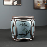 Vereinfachte Celadon Blumentopf im chinesischen Stil