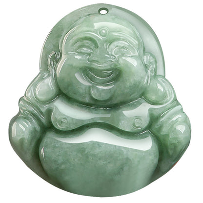 Natural A Cargo Jade Bean Seed Buddha Jade Pendant Jade Pendant Men's Necklace Women's Four-party Jade Wholesale