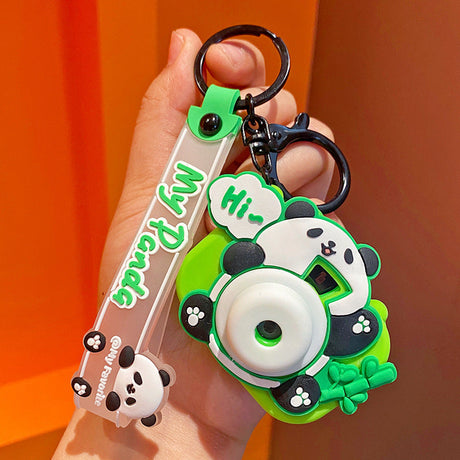 Epoxy Resin Exquisite Decompression Panda Keychain-7