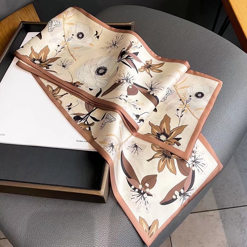 Spring and Autumn Career Dress Clothing Accessories Long Silk Scarf-3