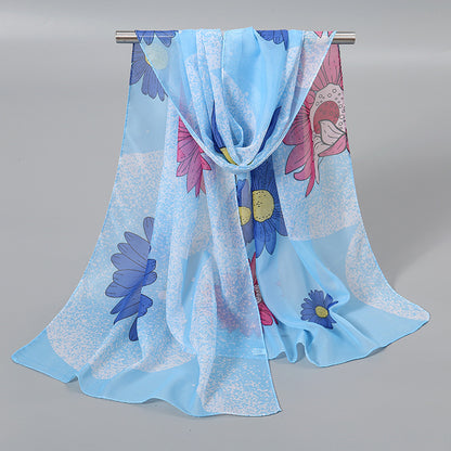 Little Chiffon Small Silk Scarf Scarf For Women