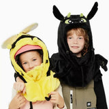 Skiing Helmet Hat Set Cartoon Ski Mask Helmet Decoration
