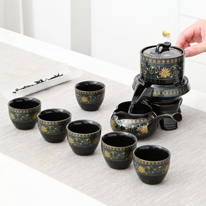 Good Luck Comes Tea Cup Kung Fu Tea Set Suit