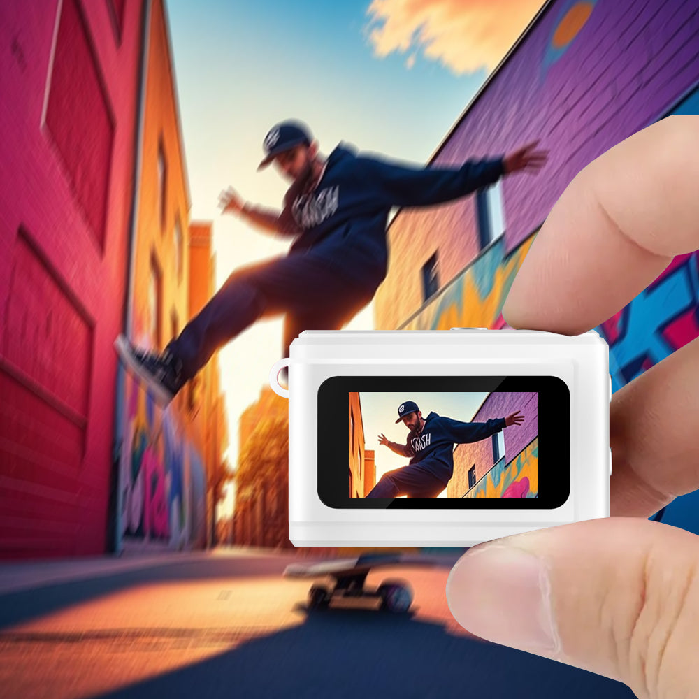 Mini Camera for Teens – Compact 1080P HD Video Recorder with Screen & Flashlight