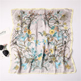 Silk scarf imitation silk scarf