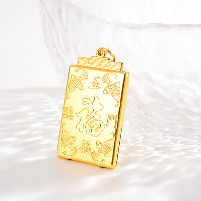 3D Hard Gold Pendant Buddha