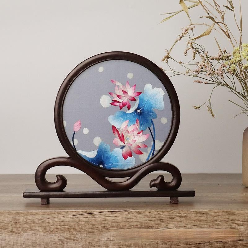 Creative Chinese Style Office Desk Handmade Embroidery Ornaments-13